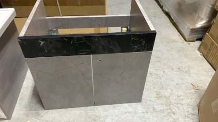 خزانة 60 سم  شفرة  لون رمادي واسود