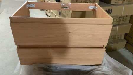 خزانة متر خشب شفرة جارورين لون خشبي