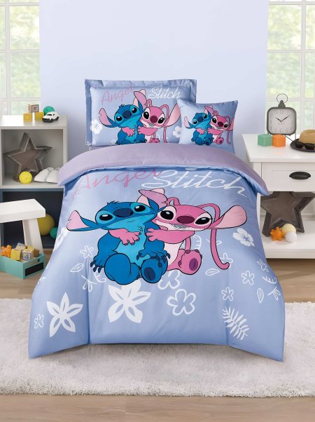 طقم ملاحف اطفال Race 15 ستيتش ازرق