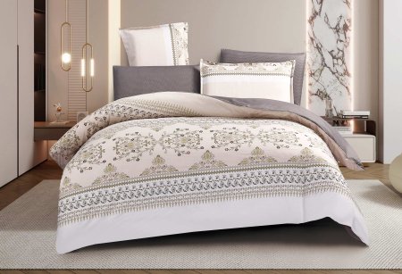 طقم ملاحف دبل فيس مجوز atlantic 5 مطرز