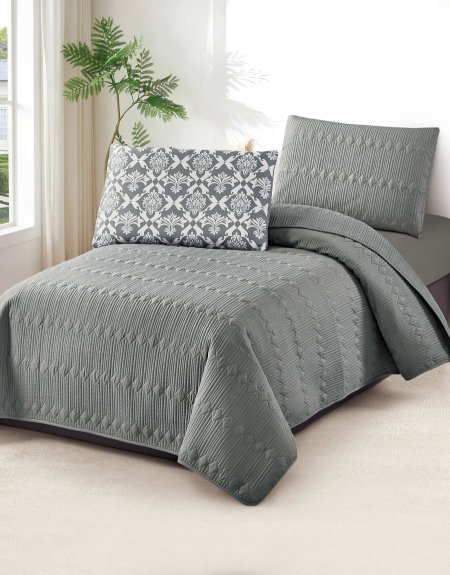 جوبلن مفرد مطرز Daisy 4 رمادي