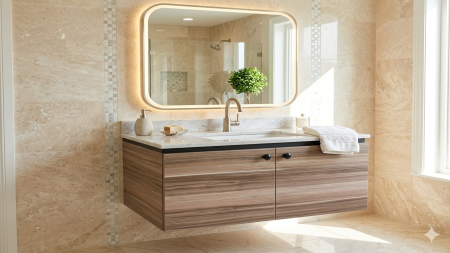 خزانة 60سم دفتين بني