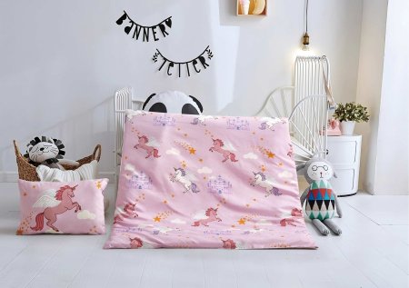 معفار اطفال سكاي صيفي 100*150 يونيكورن زهري 4