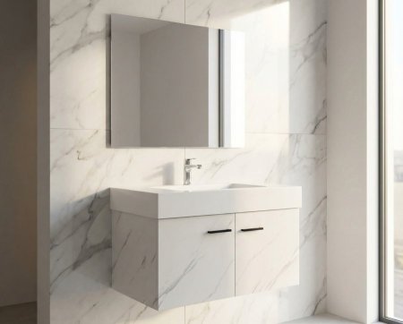 خزانة 80 دفتين ابيض موشح شفرة- cb-07