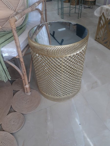 سكملة نحاس مشبك قاعدة زجاج دائرية