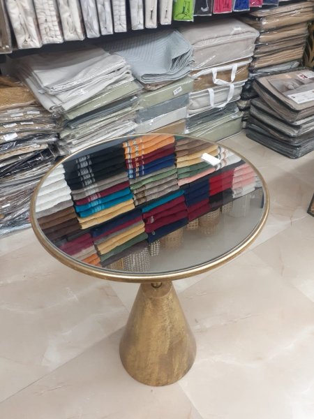 سكملة زجاج قاعدة نحاس هندي
