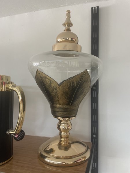 فازة شفاف بني